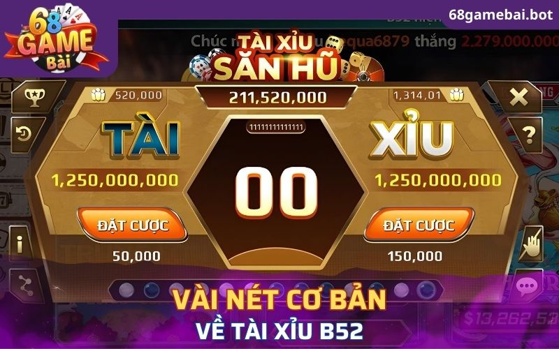 Vài nét cơ bản về Tài Xỉu B52